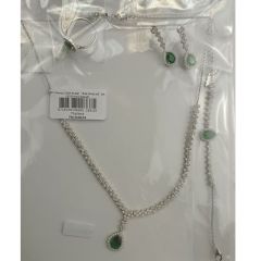 MY iMenso ODM Bridgerstone  "Zita Emerald" set (925/rhod-plated) (Bridal)
