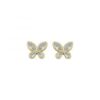 MY iMenso ODM "Butterfly CZ 8mm" earstuds (925/0,5Mgold-plated)