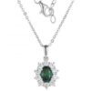 MY iMenso ODM "Classis Emerald-CZ" pendant (925/rhod-plated)
