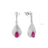 MY iMenso ODM "Contessa ruby" earrings  (925/rhod-plated)