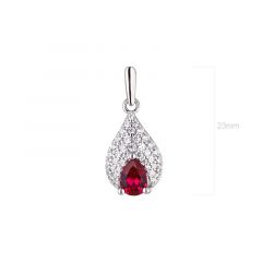 MY iMenso ODM "Contessa ruby" pendant  (925/rhod-plated)