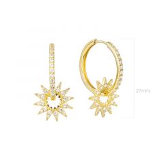 MY iMenso ODM "Creal star" earrings  (925/0,5Mgold-plated)