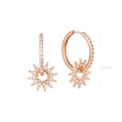 MY iMenso ODM "Creal star" earrings  (925/0,5Mrosegold-plated)