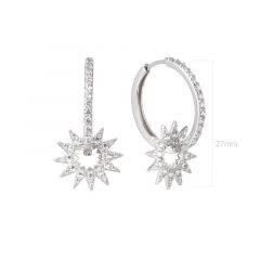 MY iMenso ODM "Creal star" earrings  (925/rhod-plated)
