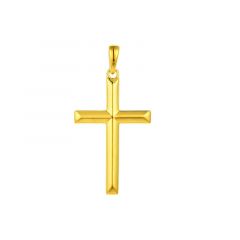 MY iMenso ODM "Croce facet 33mm" pendant (925/0,5Mgold-plated)