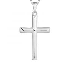 MY iMenso ODM "Croce facet 33mm" pendant (925/rhod-plated)