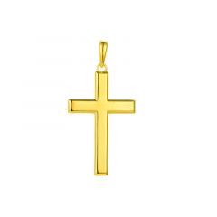 MY iMenso ODM "Croce Piatta 40mm" pendant (925/0,5Mgold-plated)