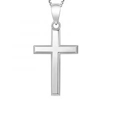 MY iMenso ODM "Croce Piatta 40mm" pendant (925/rhod-plated)