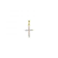 MY iMenso ODM "Cross 16mm CZ" pendant (925/0,5Mgold-plated)