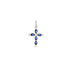 MY iMenso ODM "Cross 17mm CZ" pendant (925/rhod-plated)