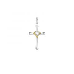 MY iMenso ODM "Cross 19mm CZ" pendant (925/0,5Mgold-plated)