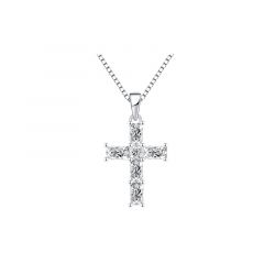 MY iMenso ODM "Cross 19mm CZ" pendant (925/rhod-plated)