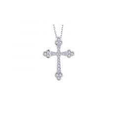 MY iMenso ODM "Cross 19mm CZ" pendant (925/rhod-plated)