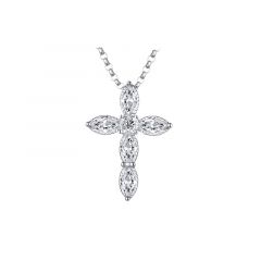 MY iMenso ODM "Cross 23mm CZ" pendant (925/rhod-plated)
