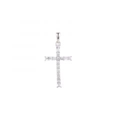 MY iMenso ODM "Cross 24mm CZ" pendant (925/rhod-plated)