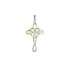 MY iMenso ODM "Cross 25mm CZ" pendant (925/rhod/gold-plated)