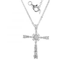 MY iMenso ODM "Cross 26mm CZ" pendant (925/rhod-plated)