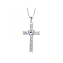 MY iMenso ODM "Cross 28mm CZ" pendant (925/rhod-plated)