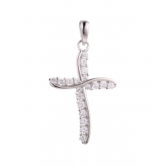 MY iMenso ODM "Cross Cynthia" pendant (925/rhod-plated)