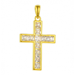 MY iMenso ODM "Cross Mell" pendant (925/0,5Mgold-plated)