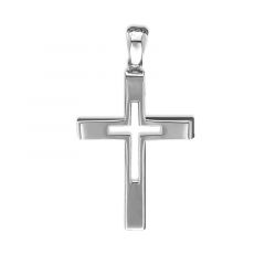 MY iMenso ODM "Cross open 32mm" pendant (925/rhod-plated)
