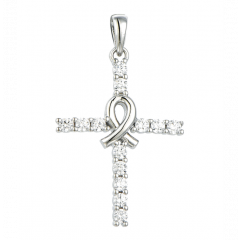 MY iMenso ODM "Cross Sabine" pendant (925/rhod-plated)