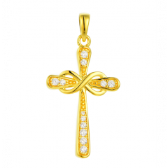 MY iMenso ODM "Cross Simone" pendant (925/0,5Mgold-plated)