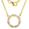MY iMenso ODM "Crystal-CZ Baquette" pendant + chain (925/0,5Mgold-plated)