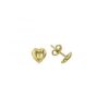 MY iMenso ODM "Cuore 8x8mm" earstuds (925/1Mgold-plated)
