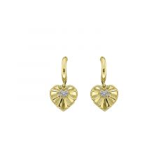 MY iMenso ODM "Cuore & creol CZ 22mm" earring (925/rhod-plated)