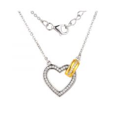 MY iMenso ODM "Cuore e anello" pendant (925/0,5Mgold-plated)