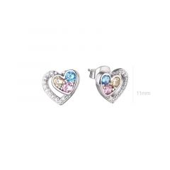 MY iMenso ODM "Cuori pastello" earrings  (925/rhod-plated)