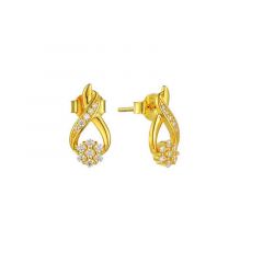 MY iMenso ODM "Curly roset" earring  (925/0,5Mgold-plated)