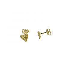MY iMenso ODM "Curo CZ 9mm" earstuds (925/0,5Mgold-plated)
