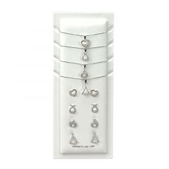 MY iMenso ODM "Display FWP fantasy" set earstud & necklace (925/rhod-plated)