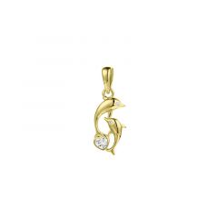 MY iMenso ODM "Dolpin CZ 15mm" necklace (925/0,5Mgold-plated)