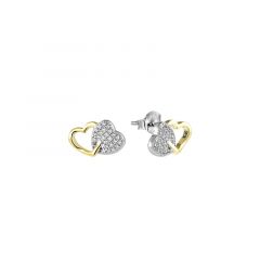 MY iMenso ODM "Dopcuore CZ" earrings 8x12mm (925/rhod/gold-plated)