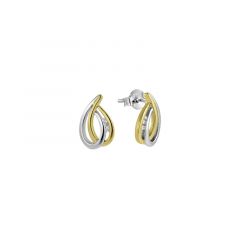 MY iMenso ODM "Dopfilo CZ" earrings 12,5mm (925/rhod/gold-plated)