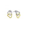 MY iMenso ODM "Doppia Cuore" earring  (925/0,5Mgold-plated)