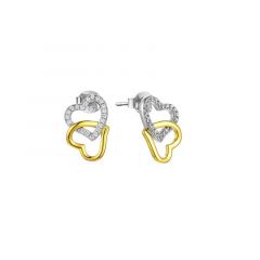 MY iMenso ODM "Doppia Cuore" earring  (925/0,5Mgold-plated)