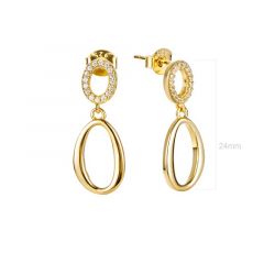 MY iMenso ODM "Doppio anello" earrings  (925/0,5Mgold-plated)