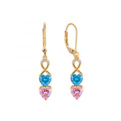 MY iMenso ODM "Doppio Cuore" earrings (925/0.5Mgold-plated)