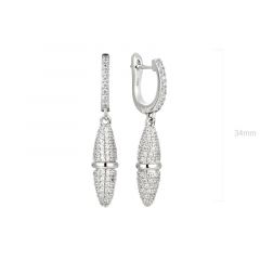 MY iMenso ODM "Doppio proiettile" earrings  (925/rhod-plated)