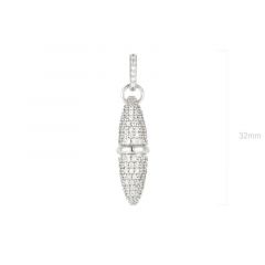 MY iMenso ODM "Doppio proiettile" pendant  (925/rhod-plated)