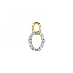 MY iMenso ODM "Doppiovale CZ" pendant 21mm (925/rhod/gold-plated)