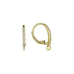 MY iMenso ODM "Earhook CZ" spare-part 13x20mm (925/gold-plated)
