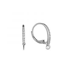 MY iMenso ODM "Earhook CZ" spare-part 13x20mm (925/rhod-plated)