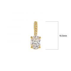 MY iMenso ODM "Elena Crystal CZ" pendant  (925/0,5Mgold-plated)
