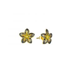 MY iMenso ODM "Enemal blue" earring  (925/0,5Mgold-plated)