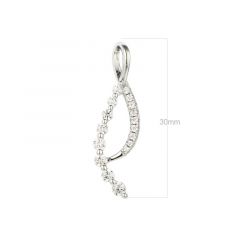 MY iMenso ODM "Fantasy White-CZ" pendant (925/rhod-plated)